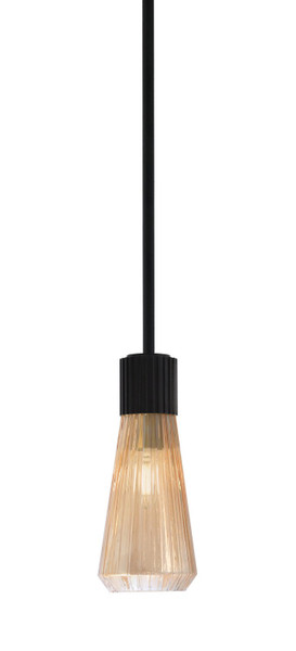 Toltec Lighting - 4801-MB-883 - One Light Mini Pendant - Everleigh - Matte Black