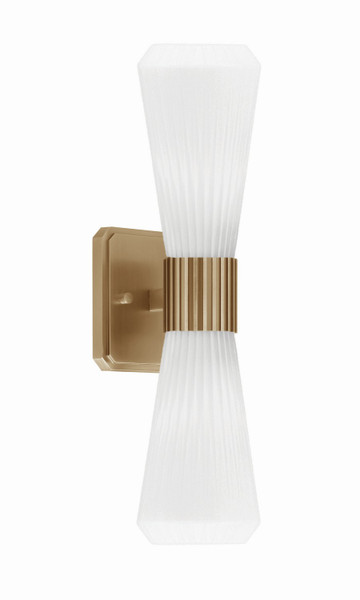 Toltec Lighting - 4820-NAB-881 - Two Light Wall Sconce - Everleigh - New Age Brass