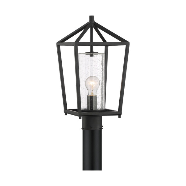 Nuvo Lighting - 60-6595 - One Light Post Lantern - Hopewell - Matte Black