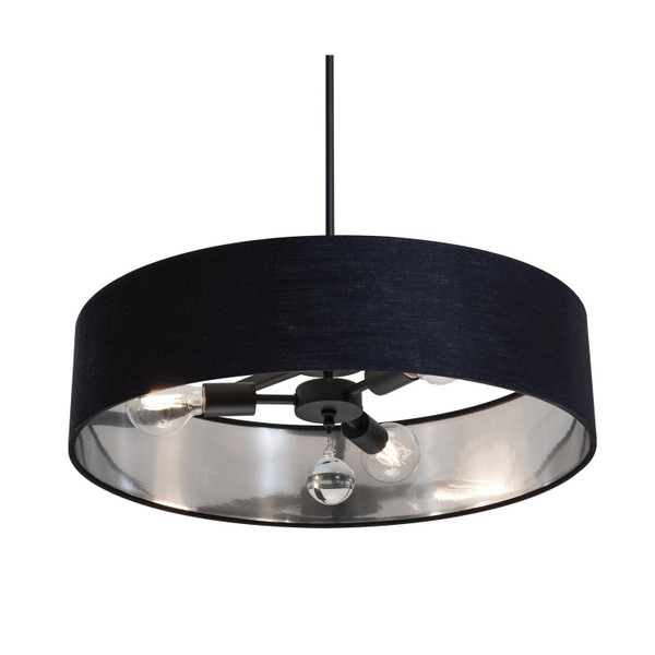 AFX Lighting - CLNP24MBBK-BKSL - Three Light Pendant - Celine - Black