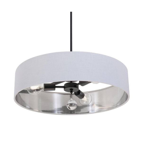 AFX Lighting - CLNP24MBBK-WHSL - Three Light Pendant - Celine - Black