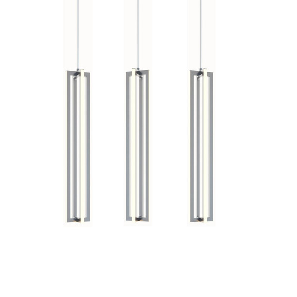 AFX Lighting - CSSP24L30D1SNLNR3 - LED Linear Pendant - Cass - Satin Nickel