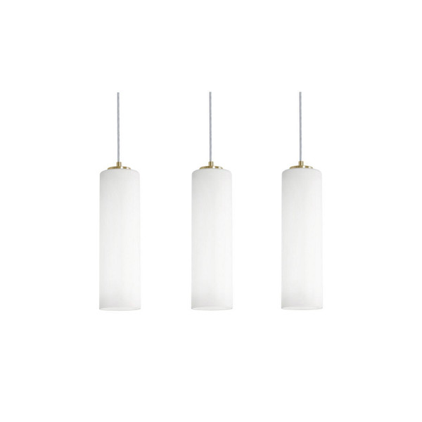 AFX Lighting - LEOP0412MBLBLNR3 - Three Light Linear Pendant - Leo - Light Antique Brass
