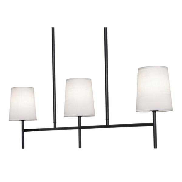 AFX Lighting - ROSP3605CBBK - Three Light Linear Pendant - Rose - Black