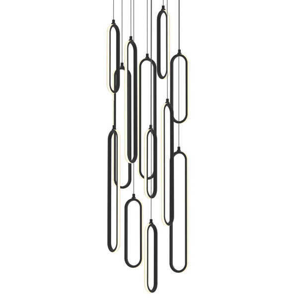 AFX Lighting - SIEP99LAJD1BKRND12 - LED Pendant - Sienna - Black
