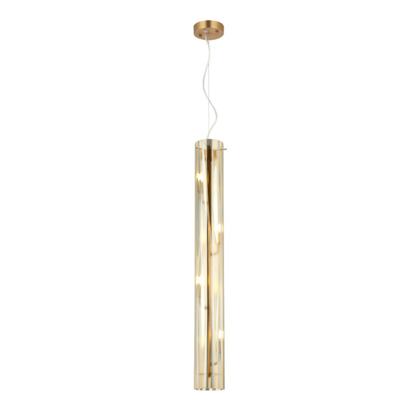 Varaluz - 1070P04SG - Four Light Pendant - Chroman Empire - Satin Gold