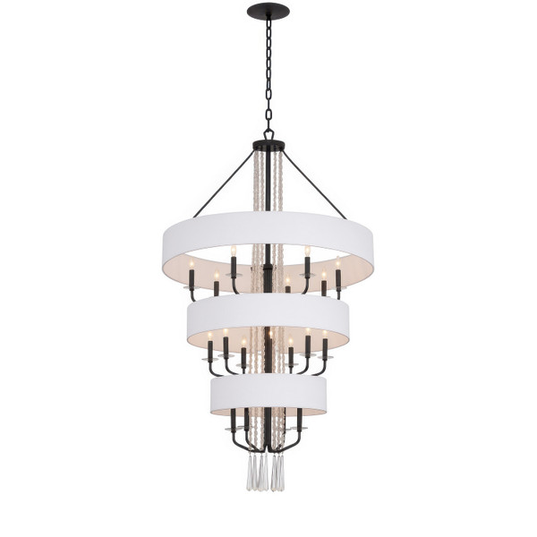 Varaluz - 270P15OX - 15 Light Pendant - Barcelona - Onyx