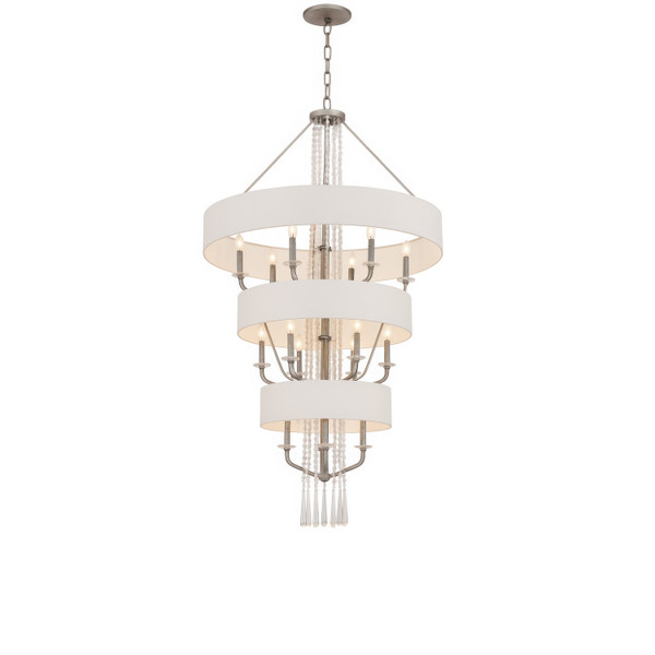 Varaluz - 270P15TR - 15 Light Pendant - Barcelona - Transcend Silver