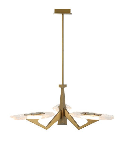 Varaluz - 530P03BK - LED Pendant - Down the Wrong Path - Brass Kisser