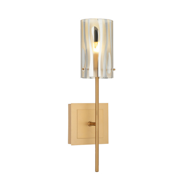 Varaluz - AC1071SG - One Light Wall Sconce - Chroman Empire - Satin Gold