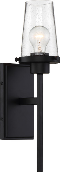 Nuvo Lighting - 60-6679 - One Light Wall Sconce - Rector - Aged Bronze / Clear Seeded