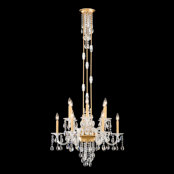 Schonbek - S93512-48R - 12 Light Chandelier - Rainier - Antique Silver