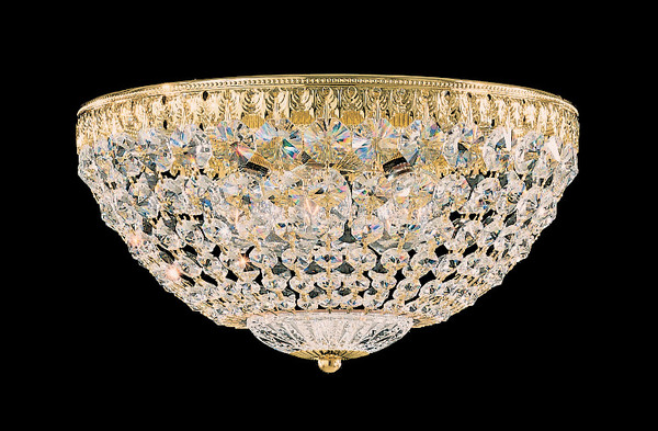 Schonbek - 1562-40O - Five Light Flush Mount - Petit Crystal - Polished Silver