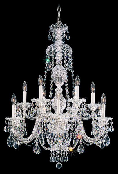 Schonbek - 2997-40A - 12 Light Chandelier - Sterling - Silver