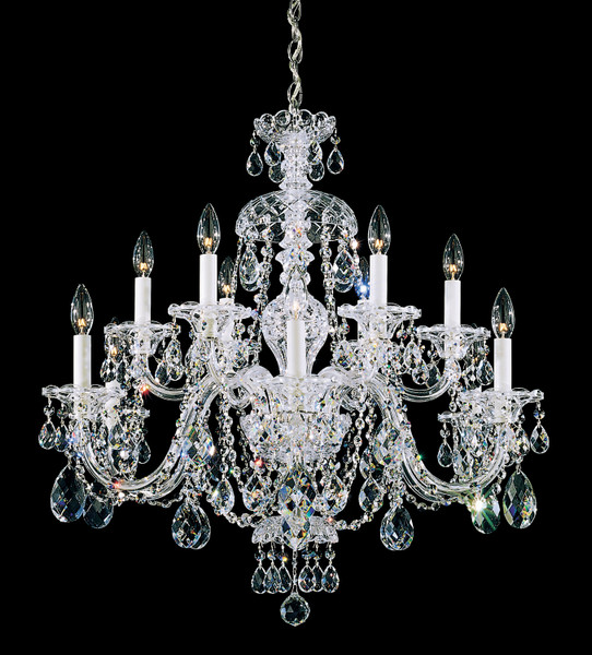 Schonbek - 3601-40R - 12 Light Chandelier - Sterling - Polished Silver