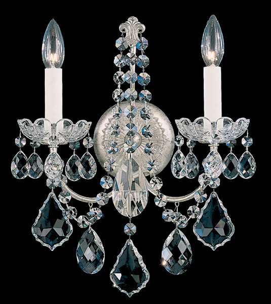 Schonbek - 3651-40R - Two Light Wall Sconce - New Orleans - Polished Silver