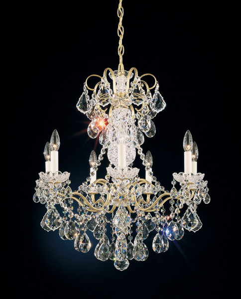 Schonbek - 3656-48R - Seven Light Chandelier - New Orleans - Antique Silver