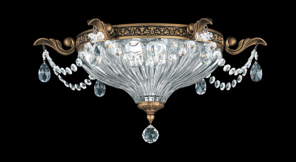 Schonbek - 5633-48R - Two Light Flush Mount - Milano - Antique Silver