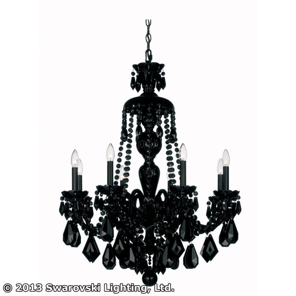 Schonbek - 5737BK - Eight Light Chandelier - Hamilton Black - Jet Black