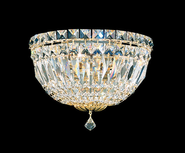 Schonbek - 6600-40O - Three Light Wall Sconce - Petit Crystal Deluxe - Polished Silver