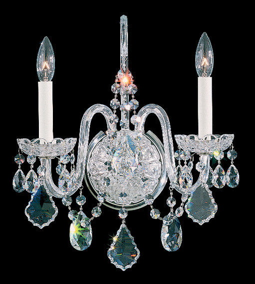 Schonbek - 6807-40R - Two Light Wall Sconce - Olde World - Polished Silver