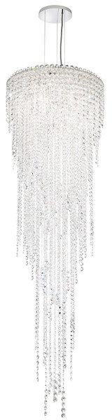 Schonbek - CH1813N-401O - Five Light Pendant - Chantant - Polished Stainless Steel