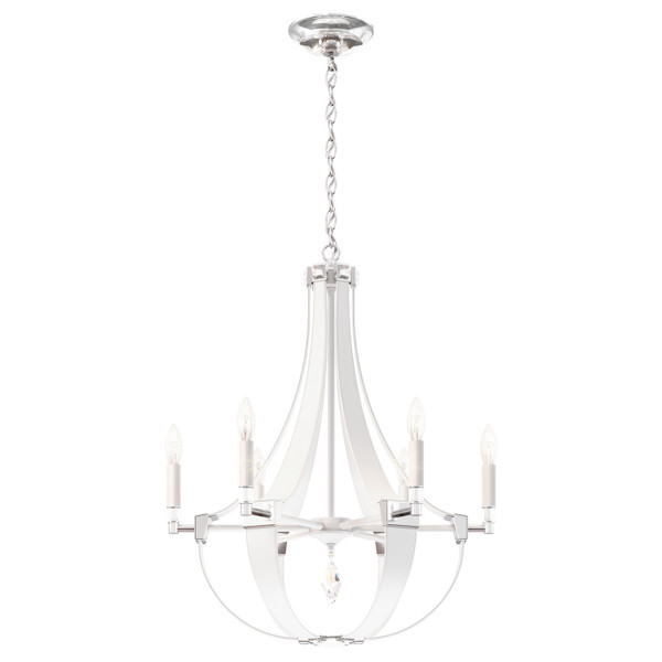 Schonbek - CY1006N-LW1R - Six Light Chandelier - Crystal Empire - White Pass