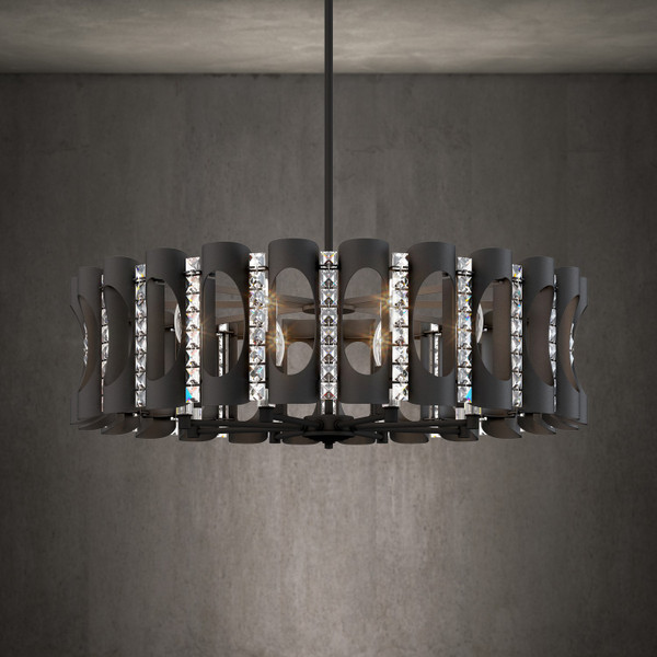 Schonbek - MR1008N-BK1O - Eight Light Pendant - Twilight - Black