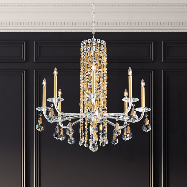Schonbek - RS83081N-401H - Eight Light Chandelier - Siena - Polished Stainless Steel