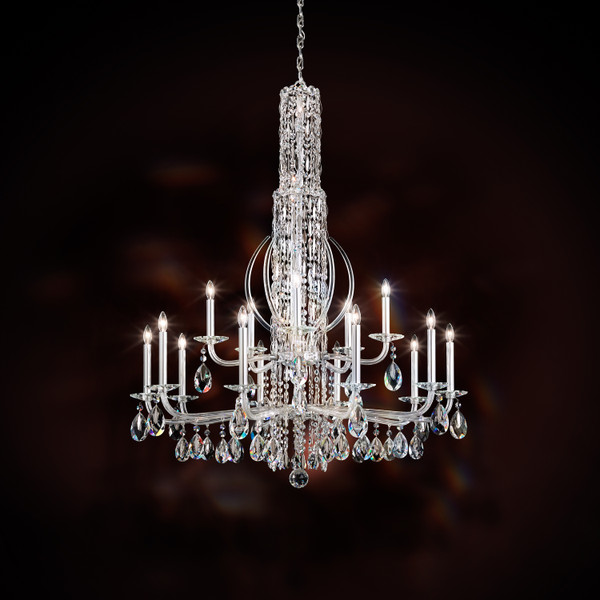Schonbek - RS8415N-48R - 17 Light Chandelier - Siena - Antique Silver
