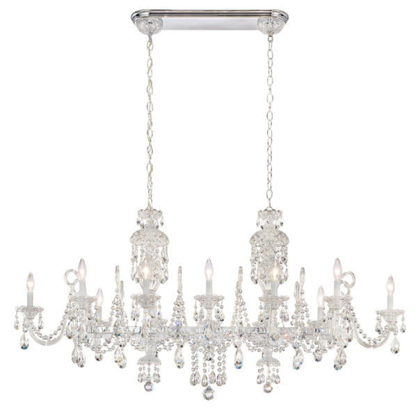 Schonbek - S6912-40R - 12 Light Chandelier - Sterling Linear - Polished Silver