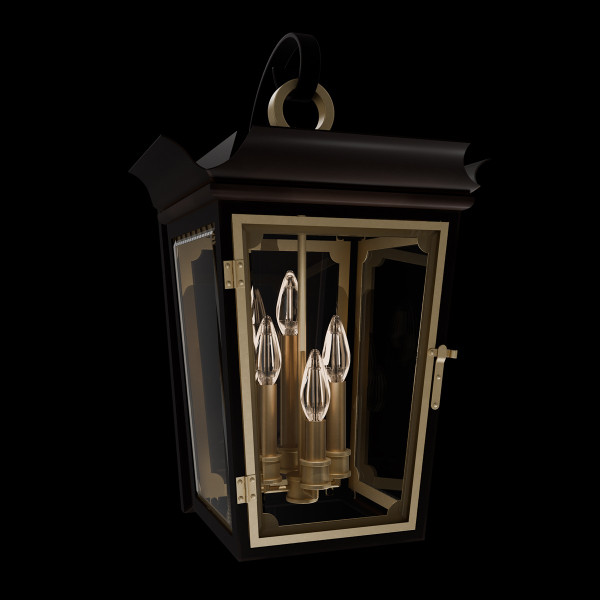 Schonbek - SW38524-18/718 - Four Light Outdoor Wall Mount - Ausable - Black