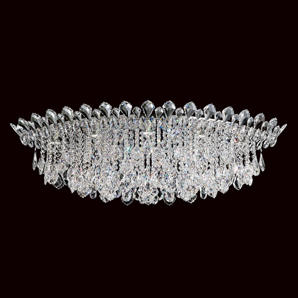 Schonbek - TR4801N-401H - Eight Light Semi-Flush Mount - Trilliane Strands - Polished Stainless Steel