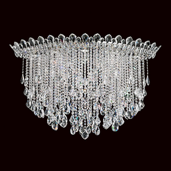 Schonbek - TR4802N-401H - Eight Light Semi-Flush Mount - Trilliane Strands - Polished Stainless Steel