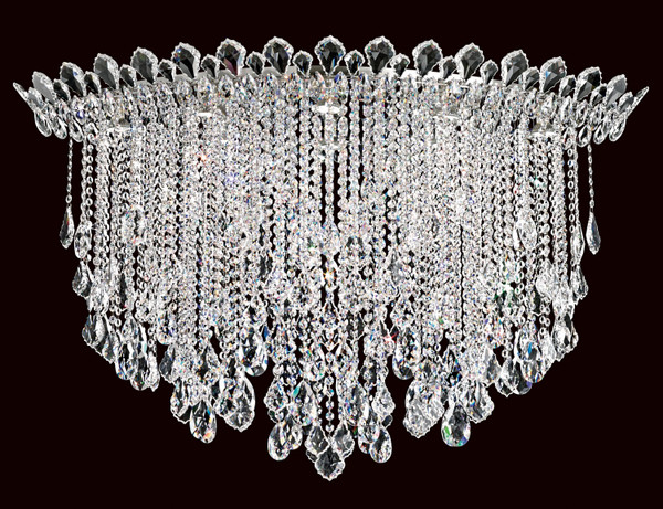 Schonbek - TR4802N-401R - Eight Light Semi-Flush Mount - Trilliane Strands - Polished Stainless Steel