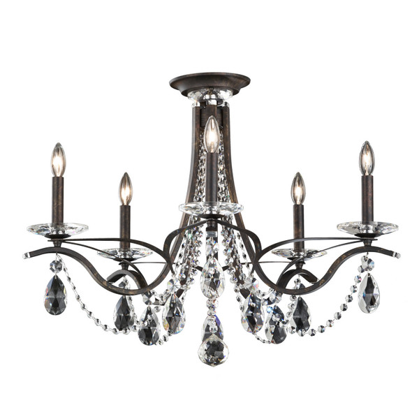 Schonbek - VA8312N-76R - Five Light Semi-Flush Mount - Vesca - Heirloom Bronze