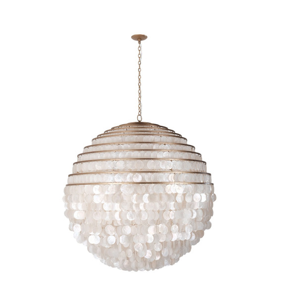 Kalco - 521159PAB - 12 Light Chandelier - Sphere - Pearlized Antique Brass