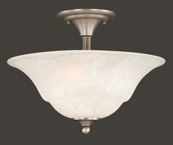 Toltec Lighting - 121-BN-53615 - Two Light Semi-Flush Mount - Any - Brushed Nickel