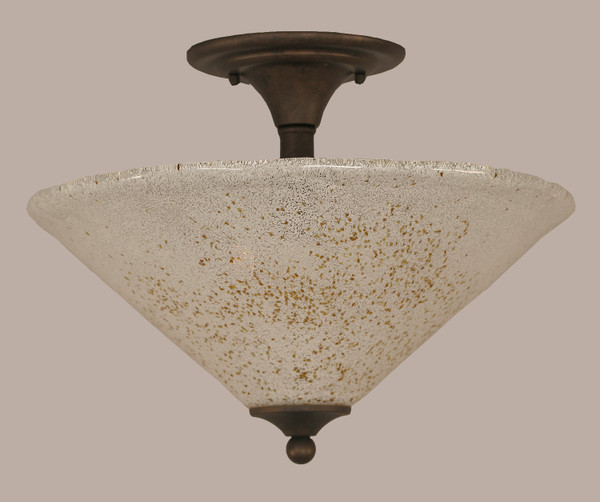 Toltec Lighting - 121-BRZ-714 - Two Light Semi-Flush Mount - Any - Bronze