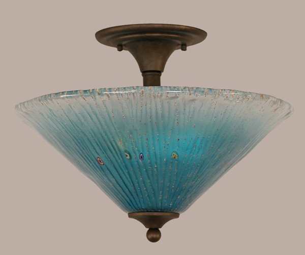 Toltec Lighting - 121-BRZ-715 - Two Light Semi-Flush Mount - Any - Bronze