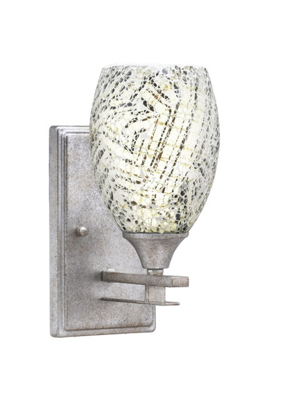 Toltec Lighting - 131-AS-5054 - One Light Wall Sconce - Uptowne - Aged Silver