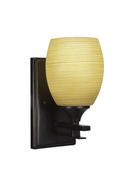 Toltec Lighting - 131-DG-625 - One Light Wall Sconce - Uptowne - Dark Granite
