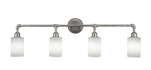 Toltec Lighting - 184-AS-300 - Four Light Bath Bar - Vintage - Aged Silver