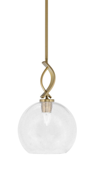 Toltec Lighting - 3901-NAB-4350 - One Light Mini Pendant - Cavella - New Age Brass