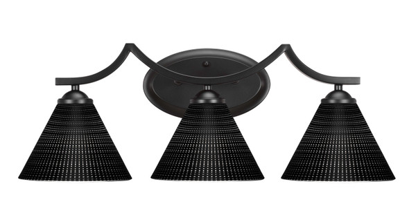 Toltec Lighting - 553-MB-4059 - Three Light Bath Bar - Zilo - Matte Black