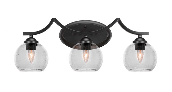 Toltec Lighting - 553-MB-4100 - Three Light Bath Bar - Zilo - Matte Black