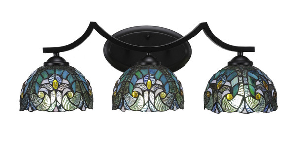 Toltec Lighting - 553-MB-9925 - Three Light Bath Bar - Zilo - Matte Black