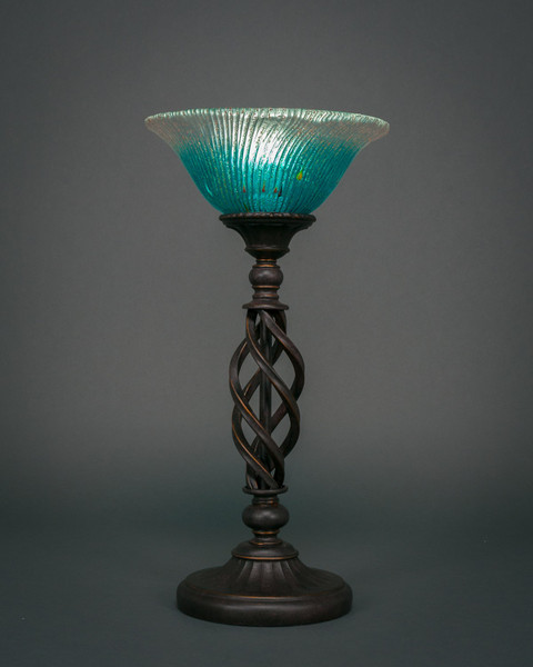 Toltec Lighting - 63-DG-438 - One Light Table Lamp - Eleganté - Dark Granite