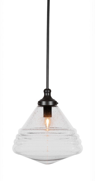 Toltec Lighting - 78-MB-4730 - One Light Pendant - Juno - Matte Black