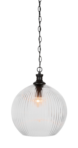 Toltec Lighting - 94-MB-4670 - One Light Pendant - Carina - Matte Black